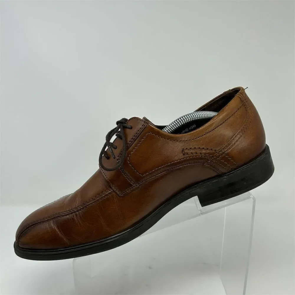 MEPHISTO Men's Brown Leather Oxford Shoes Size 11 Lace Up Dress Classic